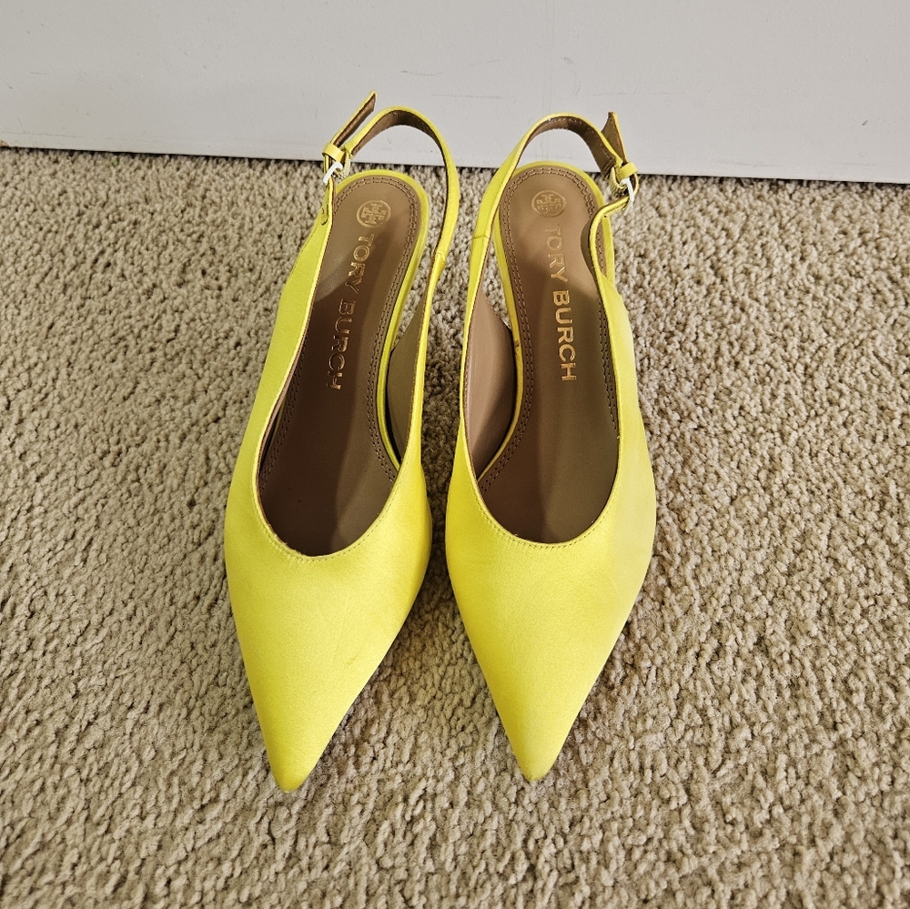 Tory Burch Elegant Pointed Slingback Pumps Size 9M - Picture 5 of 12